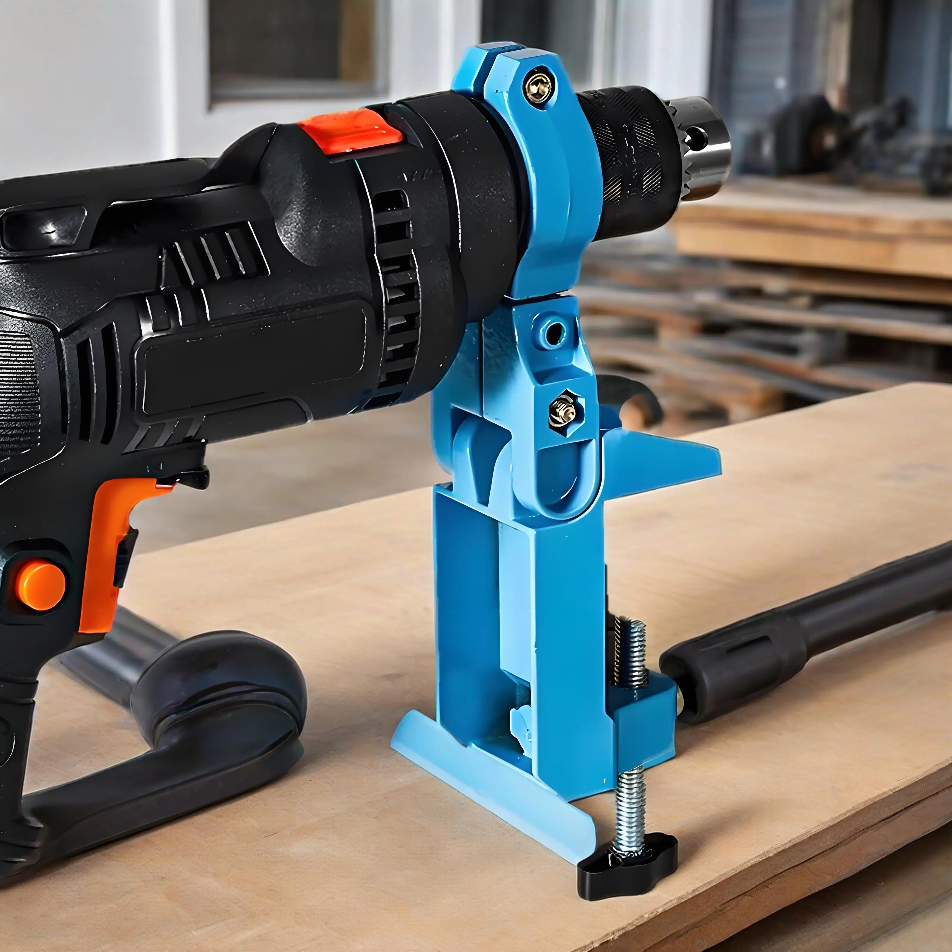 

Drill Press Stand Shelf Bracket Adjustable Table Rack Electric Drill Holder Multi-function Drill Support Precision Adjustable
