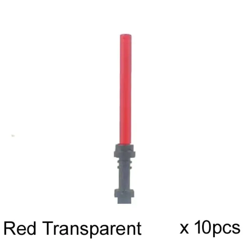 MOC Space Wars Light Saber Weapon Sword Lightsabered Parts Accessories Building Blocks Cape Flag Toys for Children Kids Gifts