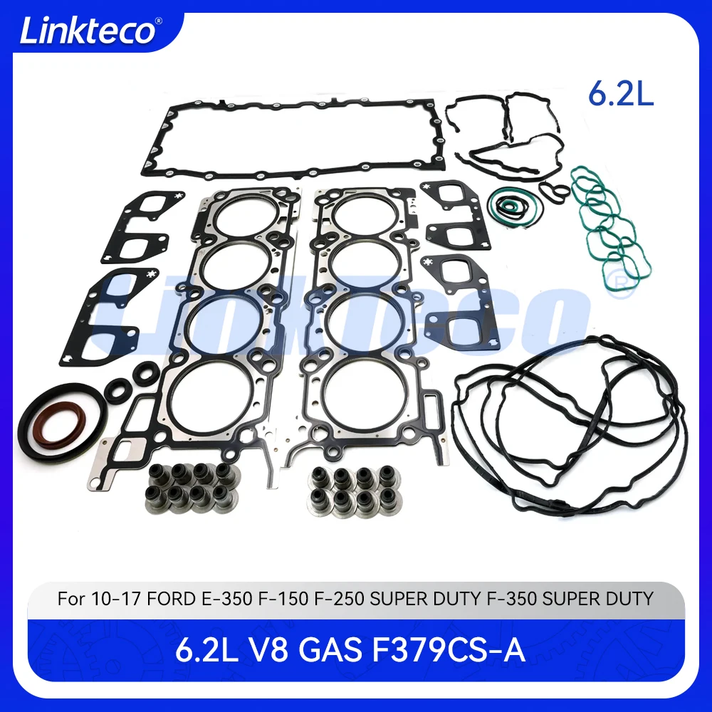 

Engine Part Full Gasket Set Fit 6.2 L V8 GAS For 10-17 6.2L FORD E-350 F-150 F-250 SUPER DUTY F-350 SUPER DUTY F379CS-A CS54899