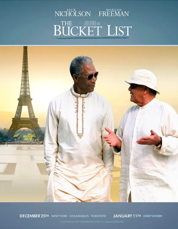 Movie Poster The Bucket List (2007) Canvas Painting Print Pictures for Modern Bedroom Wall Art Home Decor
