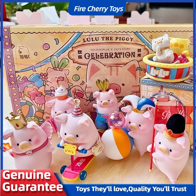 

Lulu Pig Happy Time Series слепая коробка карнавал розовая свинья счастливая игрушка кукла модель сюрприз подарок девушке настольное украшение милая коллекция