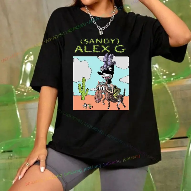 

Alex G Gender-neutral Art Shirt Gift Summer Fashion Casual Crewneck Top Unisex 100% Cotton Harajuku Street Wear