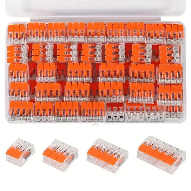 Quick connector, DIY wire connector (28-12 AWG), 2/3/4/5 ports, plug-in electrical connection terminal, mini cable terminal