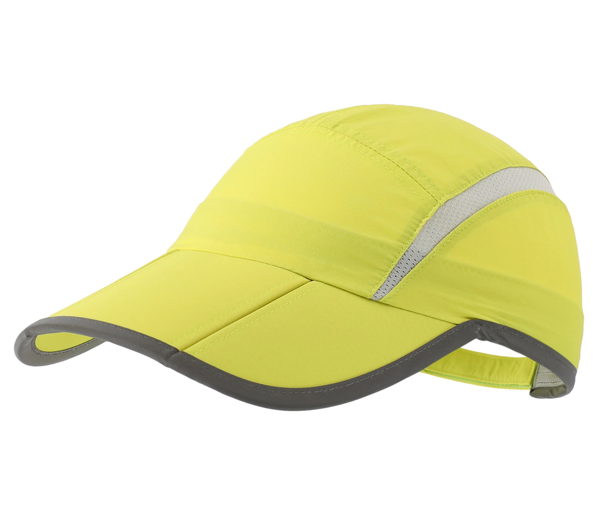 Connectyle Herren- und Damen-Sport-Baseballkappe, faltbar, Netzstoff, mit reflektierenden Streifen, atmungsaktiv, leicht, schnell trocknend, Sun Runner Cap – Detail 11