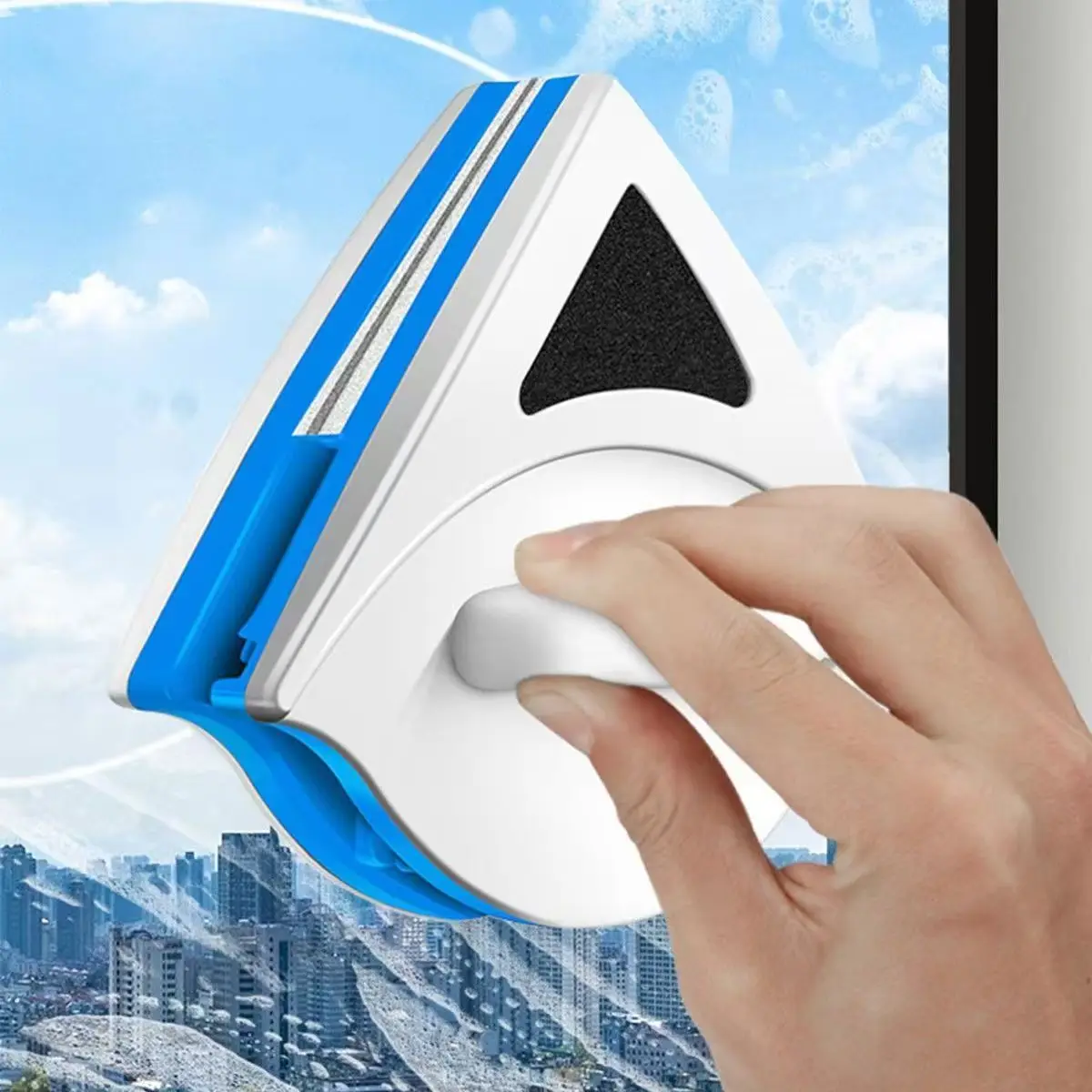 Window cleaner domestic high-rise double-sided magnetic magnet household multi-functional double-layer glass cleaner