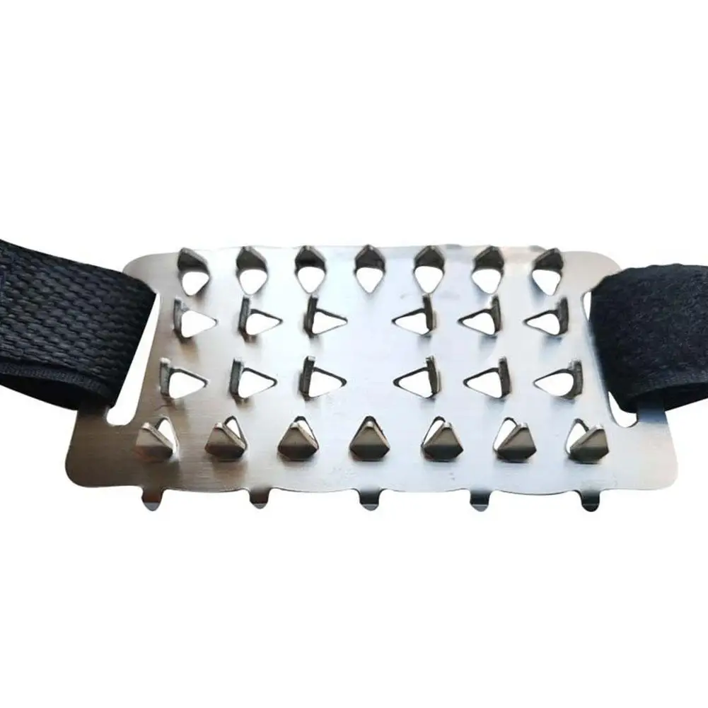 Portable Claw Ice Gripper Stainless Steel Ice Shoes Spike Spikes Traction 35-48 Climbing Cleats Ice Anti-skid Gri V7V6