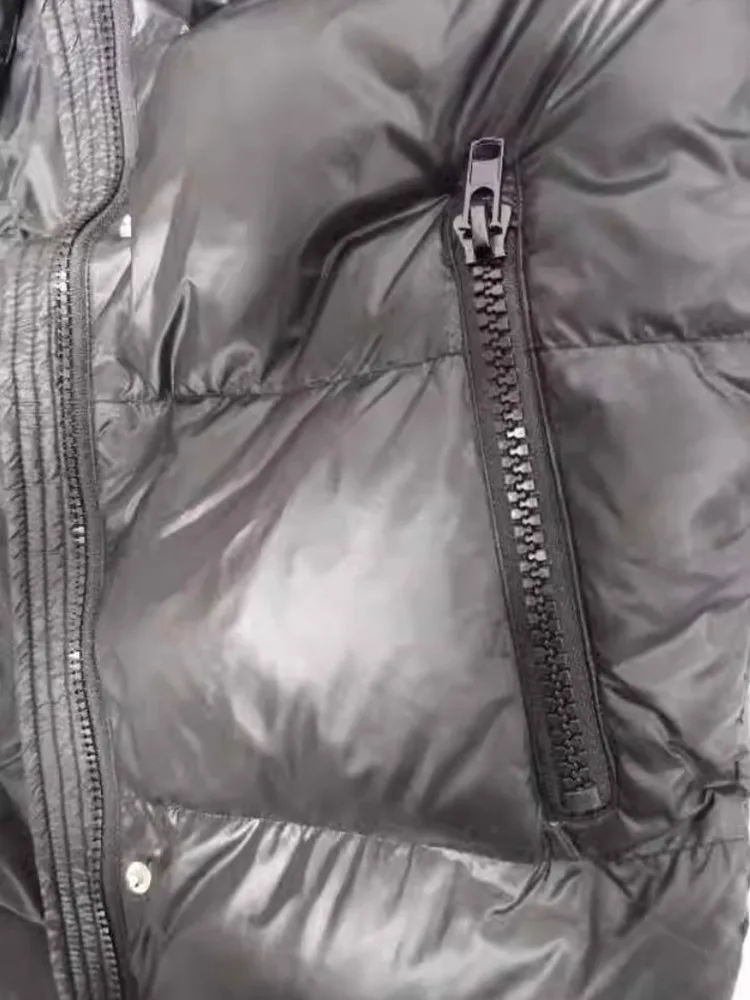High-End-Down-Mantel für Kinder, lange Kapuzen-Oberbekleidung, Winter, für Jungen und Mädchen, winddicht, wasserdicht, warm, Daunenjacke A4162 – Detail 11