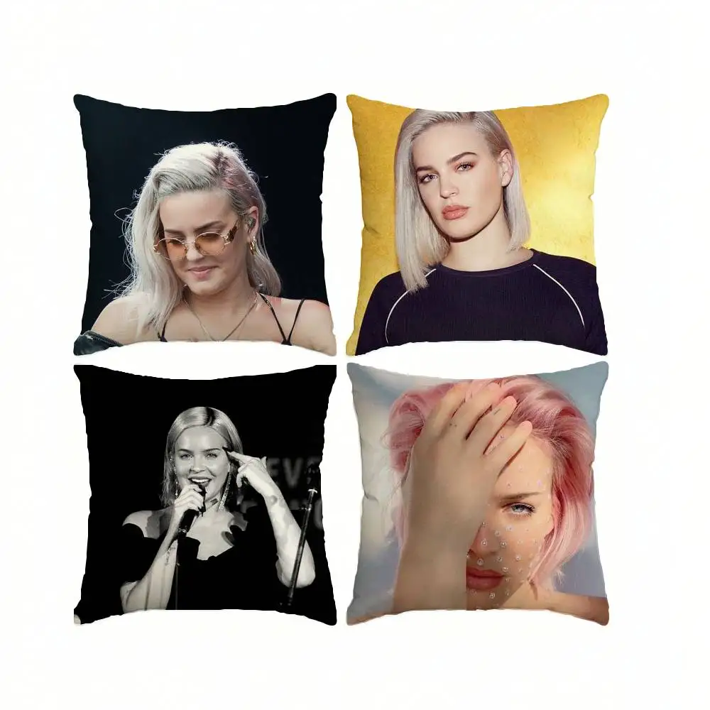 Pop Singer-Songwriter A-Anne M-Marie  Pillow Case Square Double-Sided Sofa Cushion Cover Bedroom Bedside Pillow