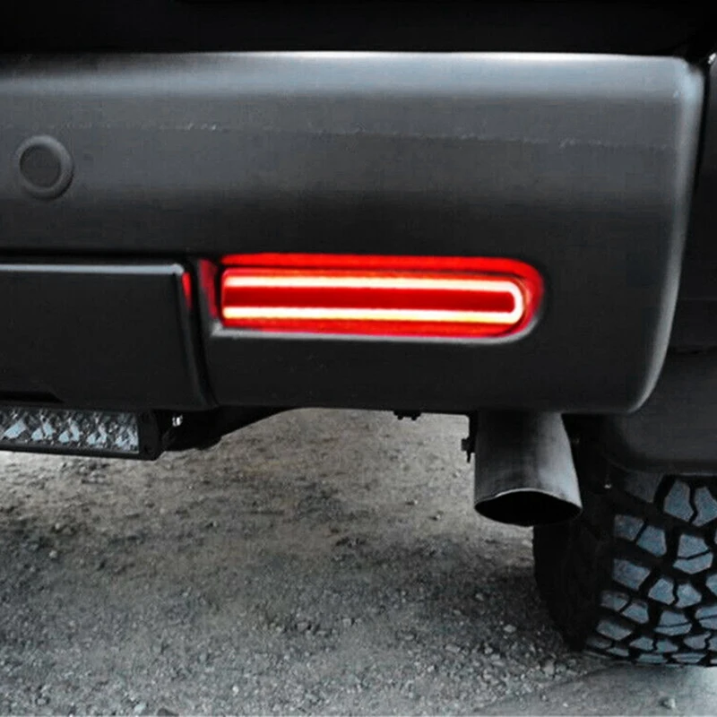 Enquêter de pare-chocs arrière de voiture à LED pour Toyota FJ Cruiser, 2007-2017, version américaine, réflecteur, clignotant, feu stop