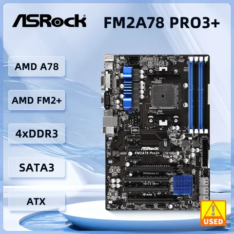 ASROK FM2A78 PRO3+ Motherboard Socket FM2+ AMD A78 support A10 AD8750 A8 AD7600 X4 AD860 A10 AD6700 A6 AD642 A4 AD6300 cpu DDR3