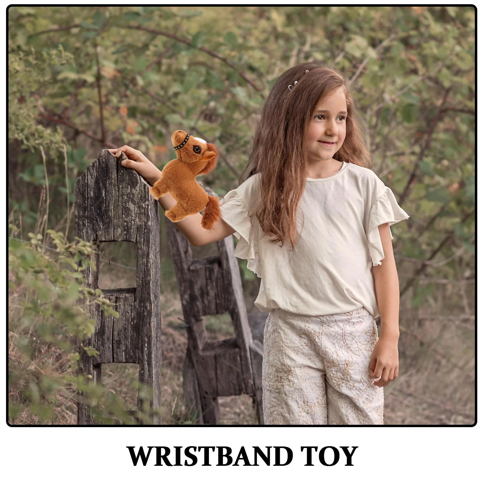 ホワイトフロントホーススラップバンド ソフト素材 キッズリストバンド インタラクティブジョイ 誕生日パーティーの記念品 思い出に残るプレゼント