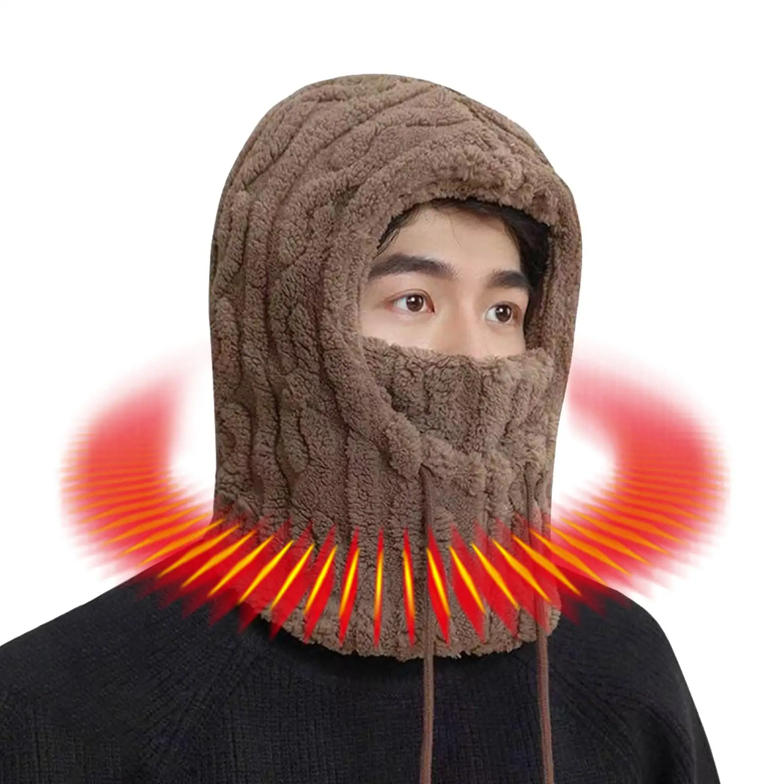 

Warm Hat Windproof Adjustable Waterproof Headwear Outdoor Warm Hat Skiing Hood For Men Women Adults Outdoor Riding Cycling