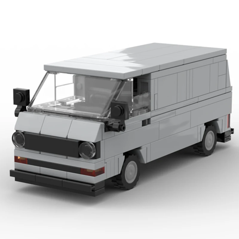 174PCS MOC 1982 VW 트랜스포터 T3 밴 모듈식 빌딩 블록 DIY 클래식 캠핑카 모델 키트 어린이 및 팬들을 위한 창의적인 장난감