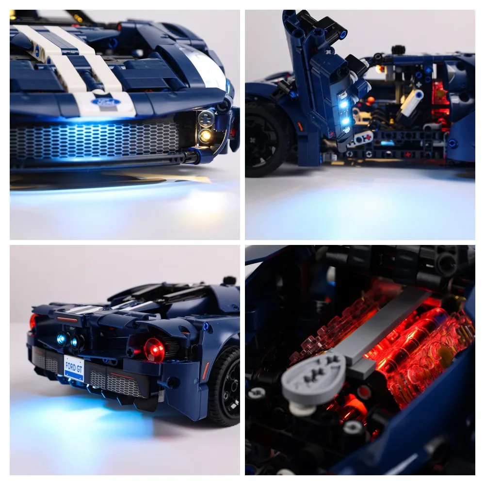 EASYLITE LED Light Set For Technical 42154 2022 Ford GT Building Blocks DIY Toys No Model