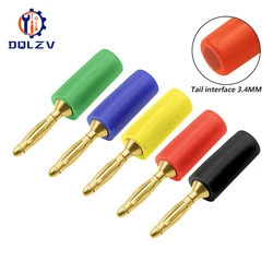 Audio Speaker Screw Banana Gold Plate Plugs Connectors Mini 2MM Banana Plug For Banana Socket