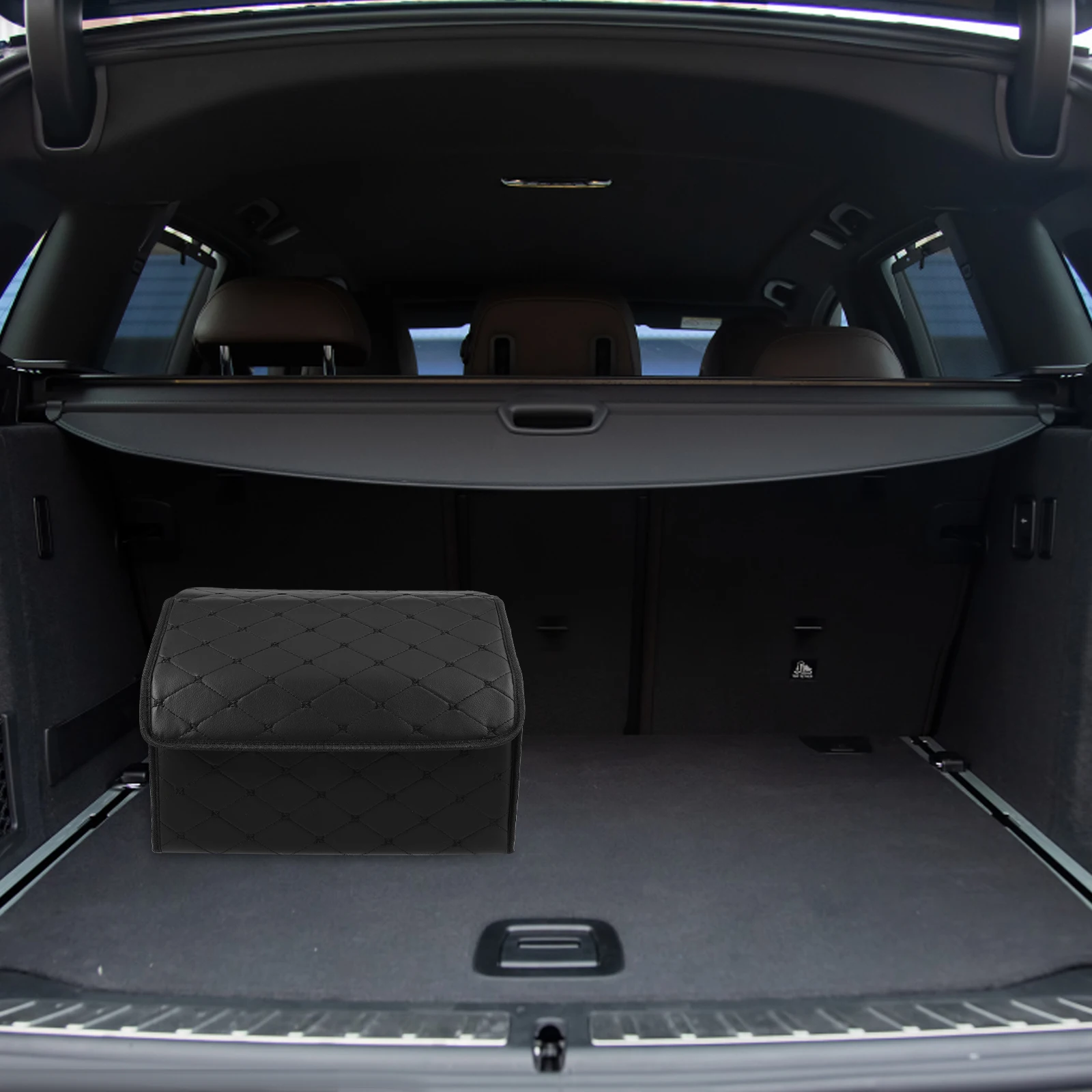 

Car Storage Box Trunk Organizer Bin Foldable Auto Accessories Vehicle Material Car Trunk Organizer Box Storage Solution