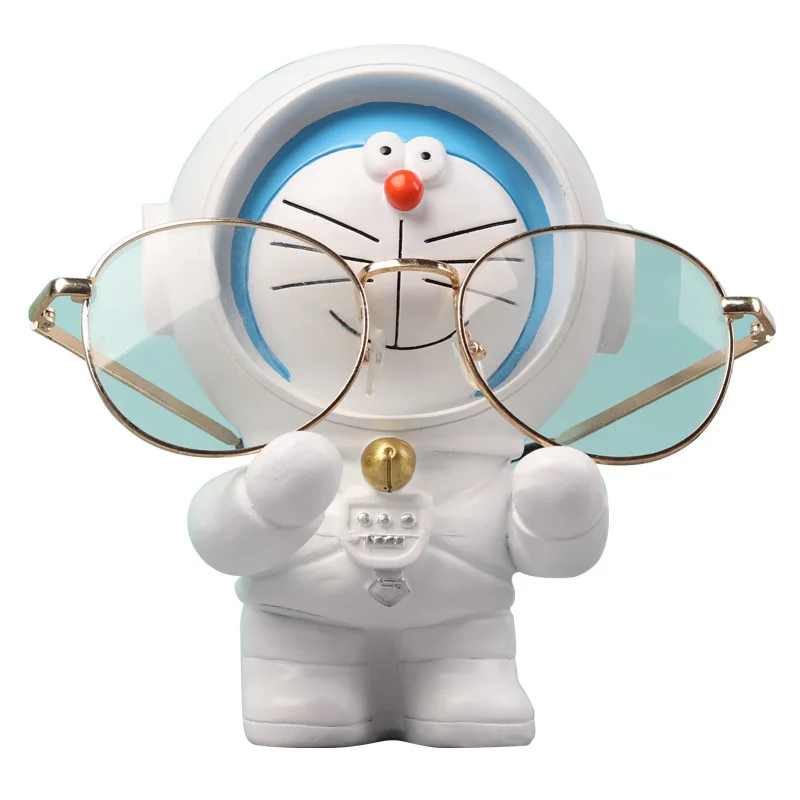 Creativo Doraemon Macchina Gatto Astronauta Porta occhiali Negozio di occhiali Espositore Ornamenti Anime Periferico Giocattolo per bambini Regalo