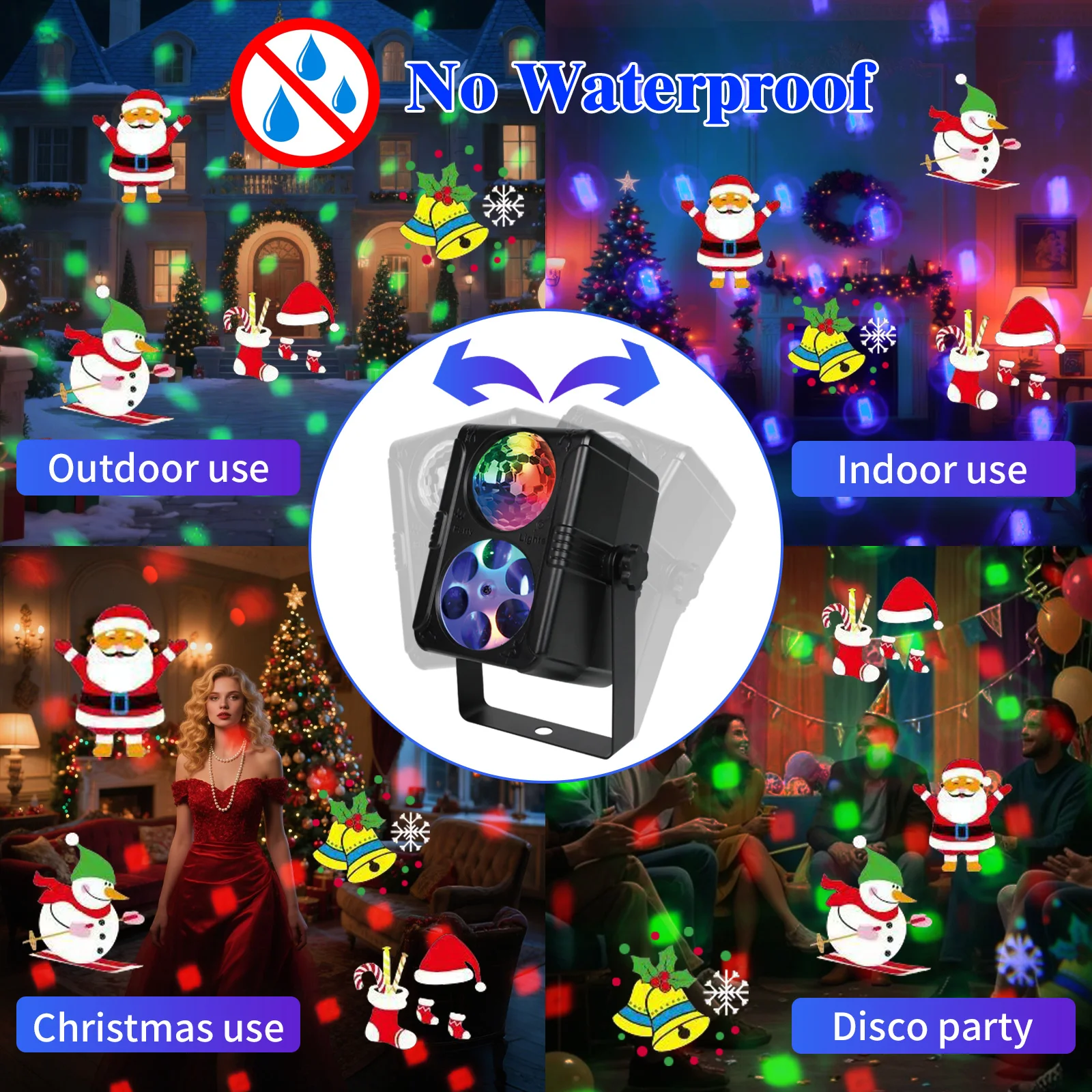 RGB LED Night Lights USB Powered Portable Atmosphere Lamp Bedroom Home Decor Birthday Valentine's Halloween Christmas Holiday Gi