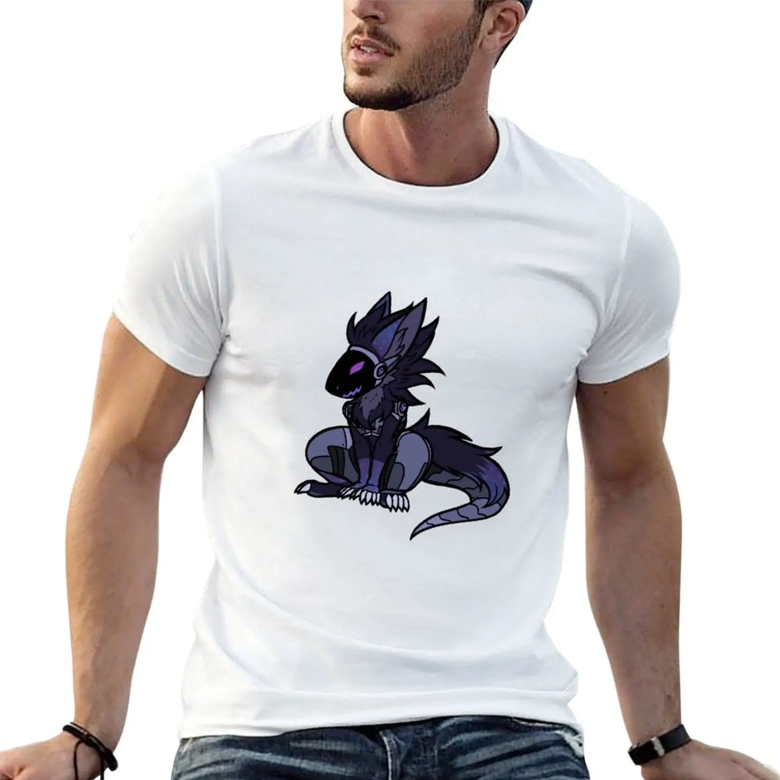 

Galaxy T-Shirt Sticker for t package cotton black protogen plain casual man shirt man t-shirt