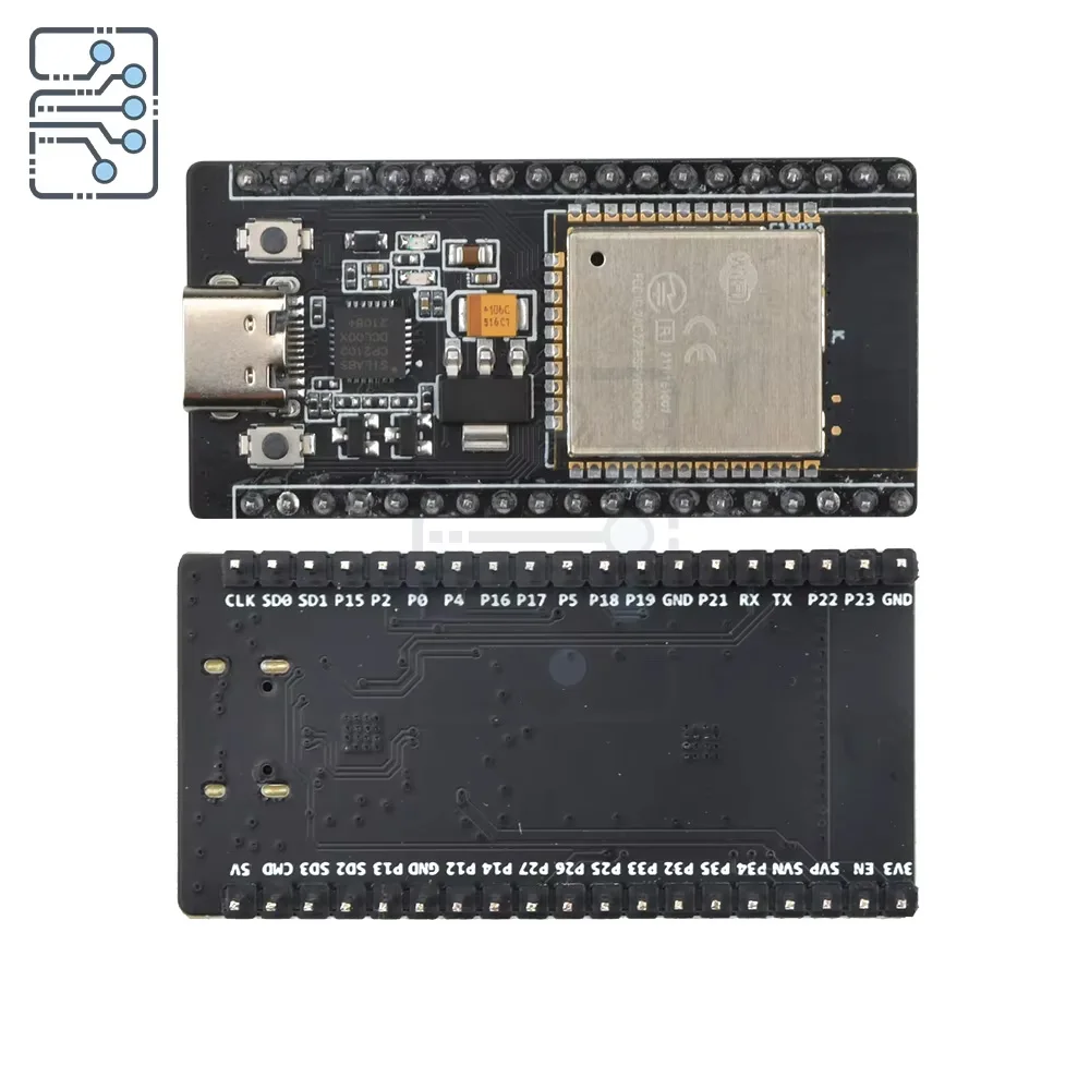 لوحة تطوير ESP32 -32 TYPE-C CH340C/ CP2102 WiFi + بلوتوث استهلاك طاقة منخفض للغاية وحدة لاسلكية ثنائية النواة