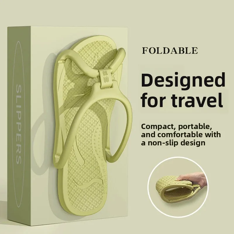 

2026 Foldable Couple Hotel Anti slip Travel Essential Carry Home Travel Slippers