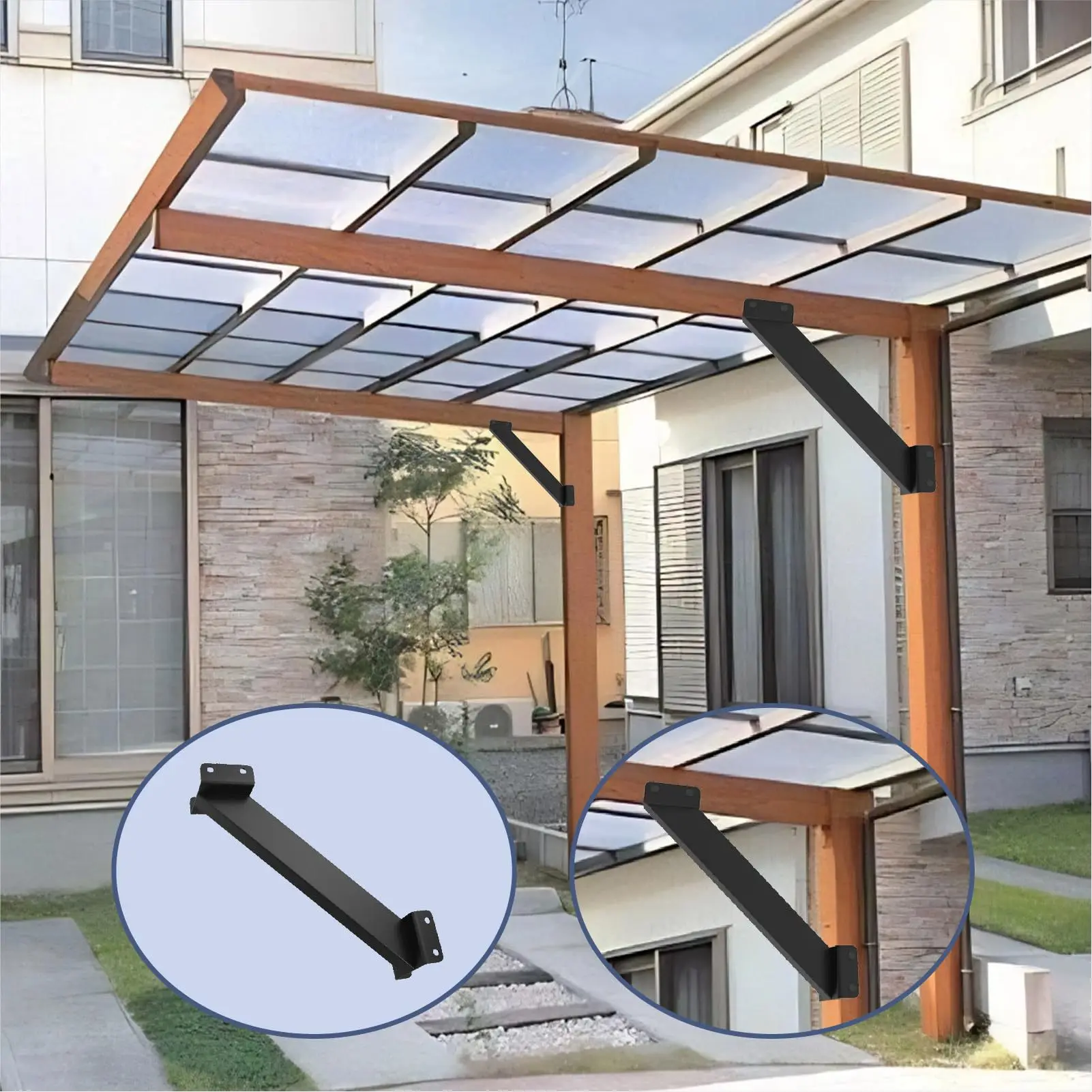 #Cross-border Foreign Trade Carbon Steel Gazebo Bracket Right-angle Bracket Pillar Base Kit Seat Kit Beam Terrace Outdoor