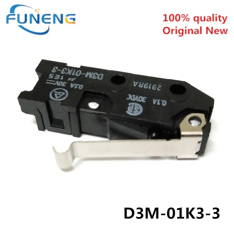 5PCS D3M-01K3-3 Limit switch SWITCH SNAP ACTION SPST-NO 100MA 1Pcs