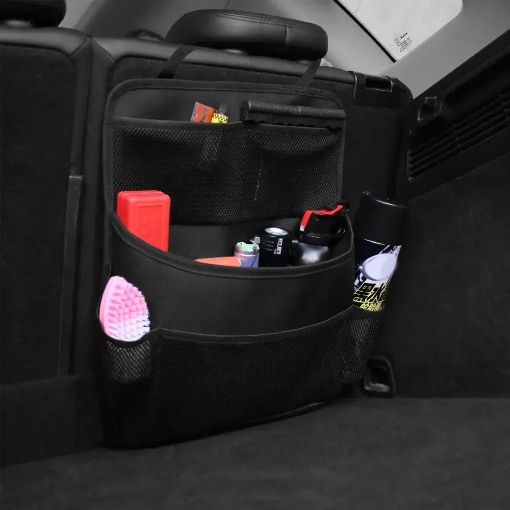 

Защитные приспособления для спинки автомобильных сидений, универсальные аксессуары, карманы для автоматического хранения, чехол, органайзер для заднего сиденья автомобиля, сумка, сетка, большая вместимость, многоцелевое использование