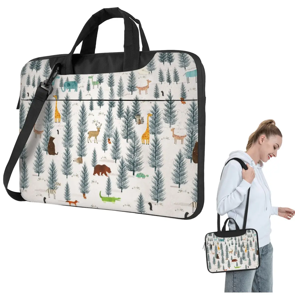 

Сумка для ноутбука Little Nature через плечо, сумка для компьютера 13, 14, 15,6 дюймов, чехол для ноутбука Lenovo