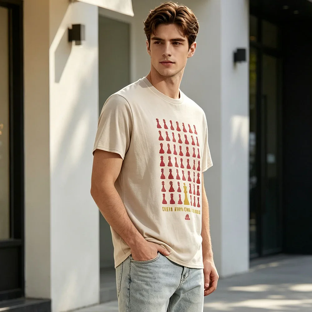 A Pawn Can Take A King T-Shirt Young Washington Film Design Tshirts Short Sleeve Cotton Summer Male Tees Unisex Streetwear Print