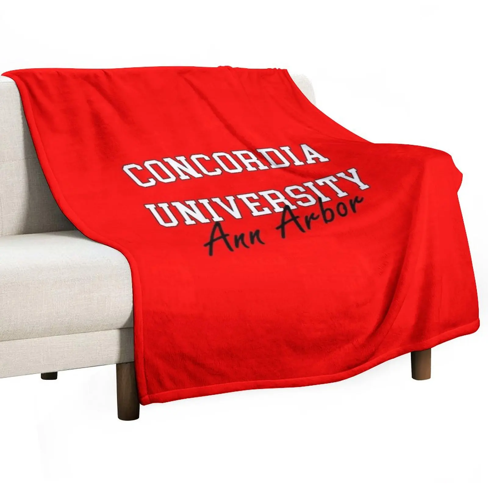 

Concordia University Ann Arbor Michigan Throw Blanket Machine Washable Soft Warm Blanket