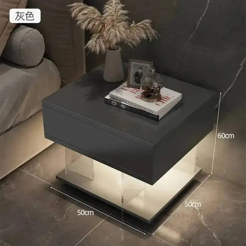 

Nordic Desk Bedside Console Cabinet Nightstands Mobile Coffee Bedroom Bases Nightstands Modern Mesa De Noche Home Furniture