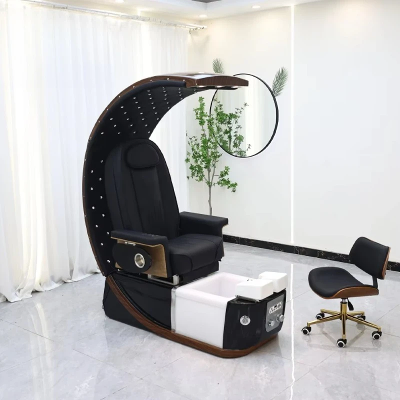 

Luxury Modern Professional High Back Foot Spa Manicure Nail Pedicure Chair Set for Nail Salons