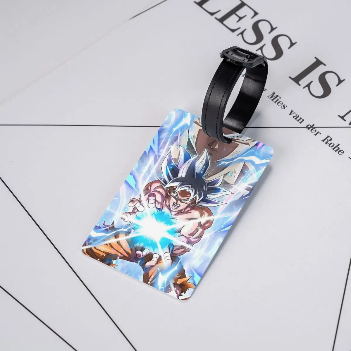 Étiquettes de bagage Manga de dessin animé végéta personnalisées pour valises, nouveauté mignonne, couverture de confidentialité, nom, carte d'identité