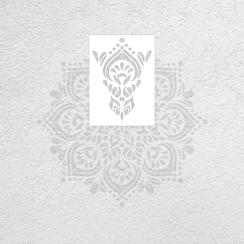 100cm - 130cm Stencil For Painting Wall Plaster Template Furniture Makers Larges Rococo Mandala Huge Giant Flower Round S536