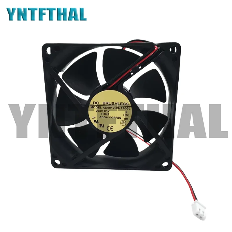 

AD0912US-A70GL 90*90*25 12V 0.3A FOR 2 Wire Chassis Fan