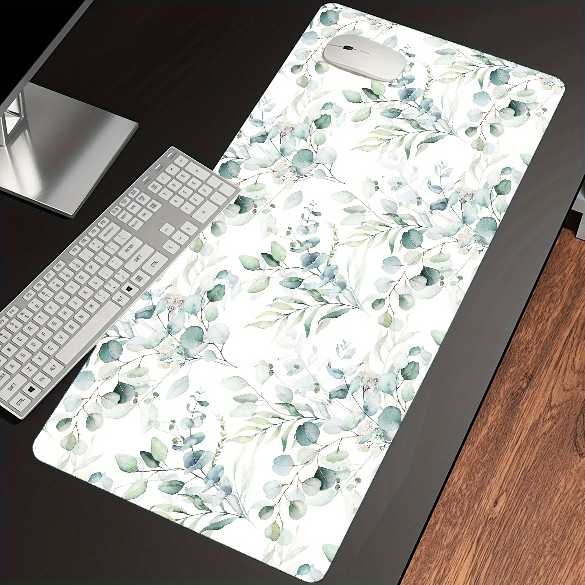 

Green Vine Design Mouse Pad Large Rubber Base Non-slip PC Desk Accessories Mousepad for Office and Gamer Keyboard Mats Decor Mat