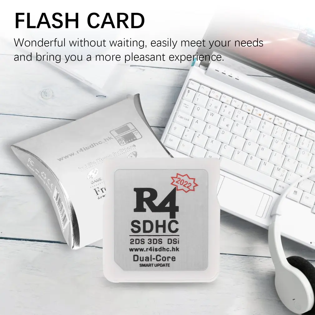 Adaptateur R4 SDHC, Carte mémoire numérique sécurisée, Carte de jeu brûlante, Carte flash, Matériau durable, Compact et portable, Nouveau