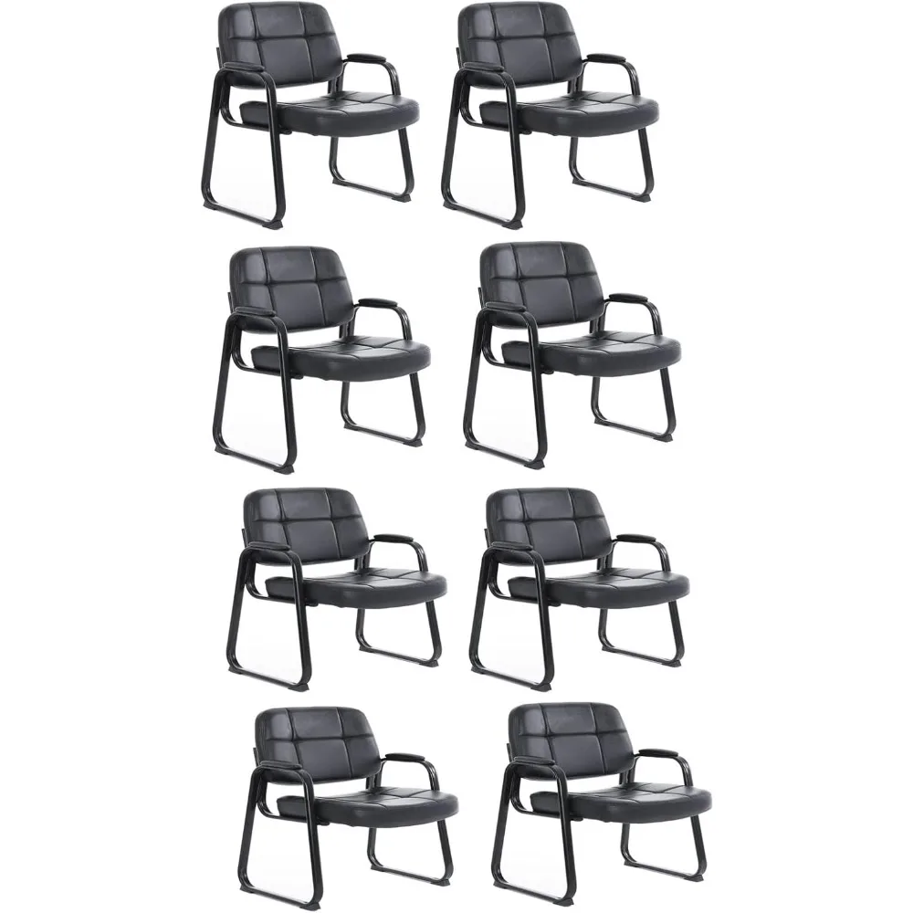

Waiting Room Guest Chair with Thick and Comfortable Cushion, Padded Arm Rest,Suitable Office Area Conference Reception Room