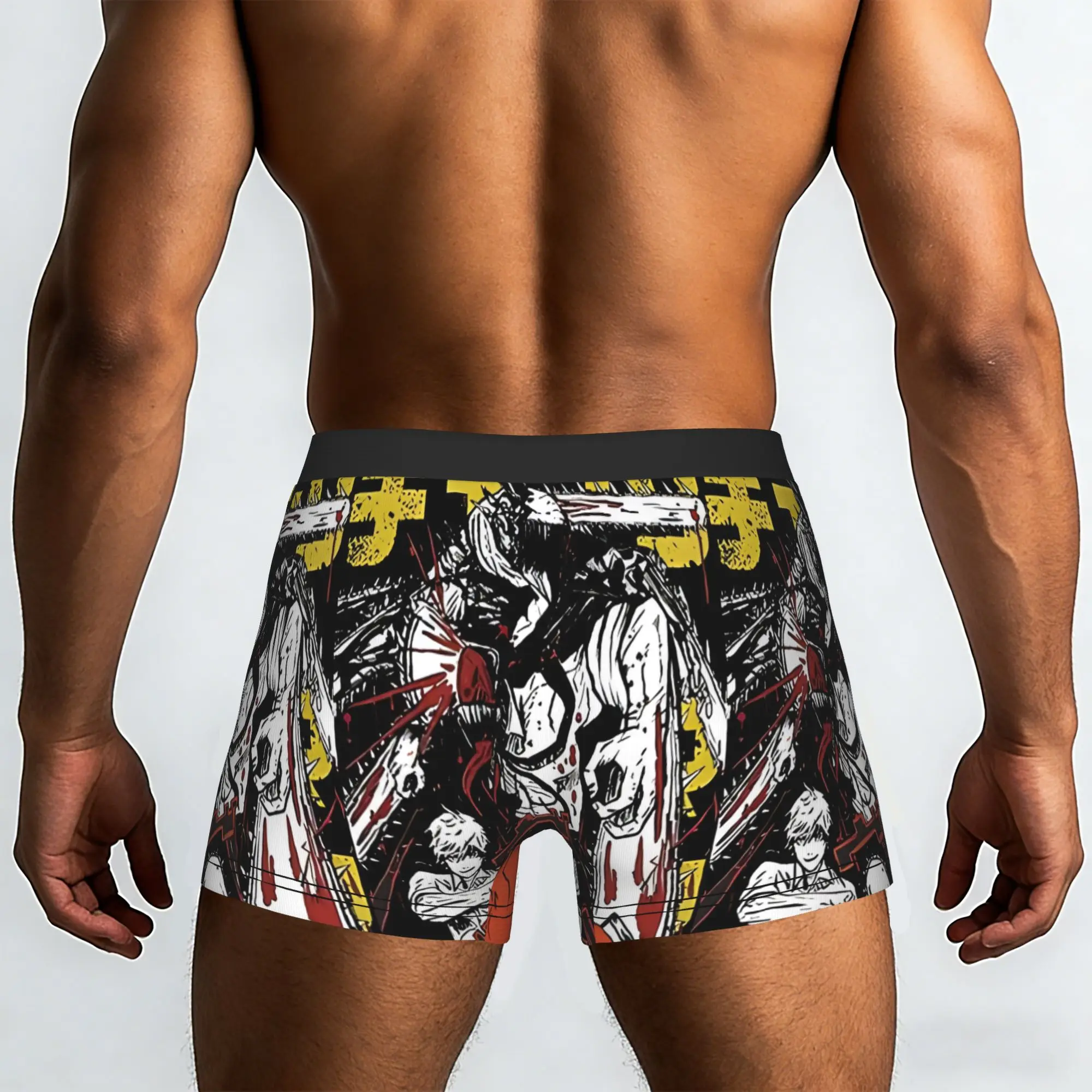 CSM Fury Bandai Chainsaw Man Underpants Breathbale Panties Man Underwear Print Shorts Boxer Briefs