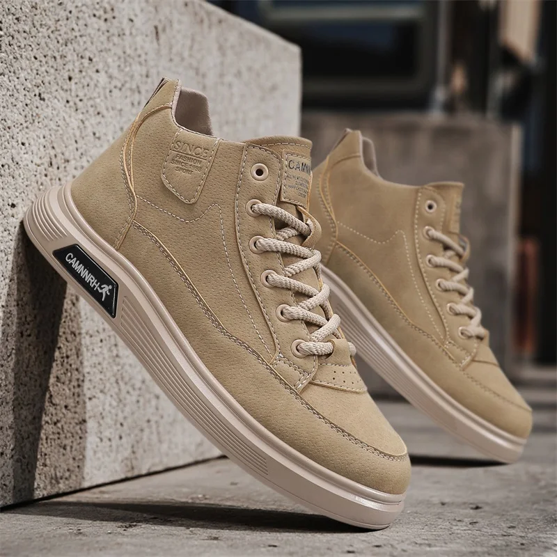 

Мужские высокие повседневные кроссовки, модная спортивная обувь для мужчин, удобная прогулочная обувь, легкая дышащая обувь