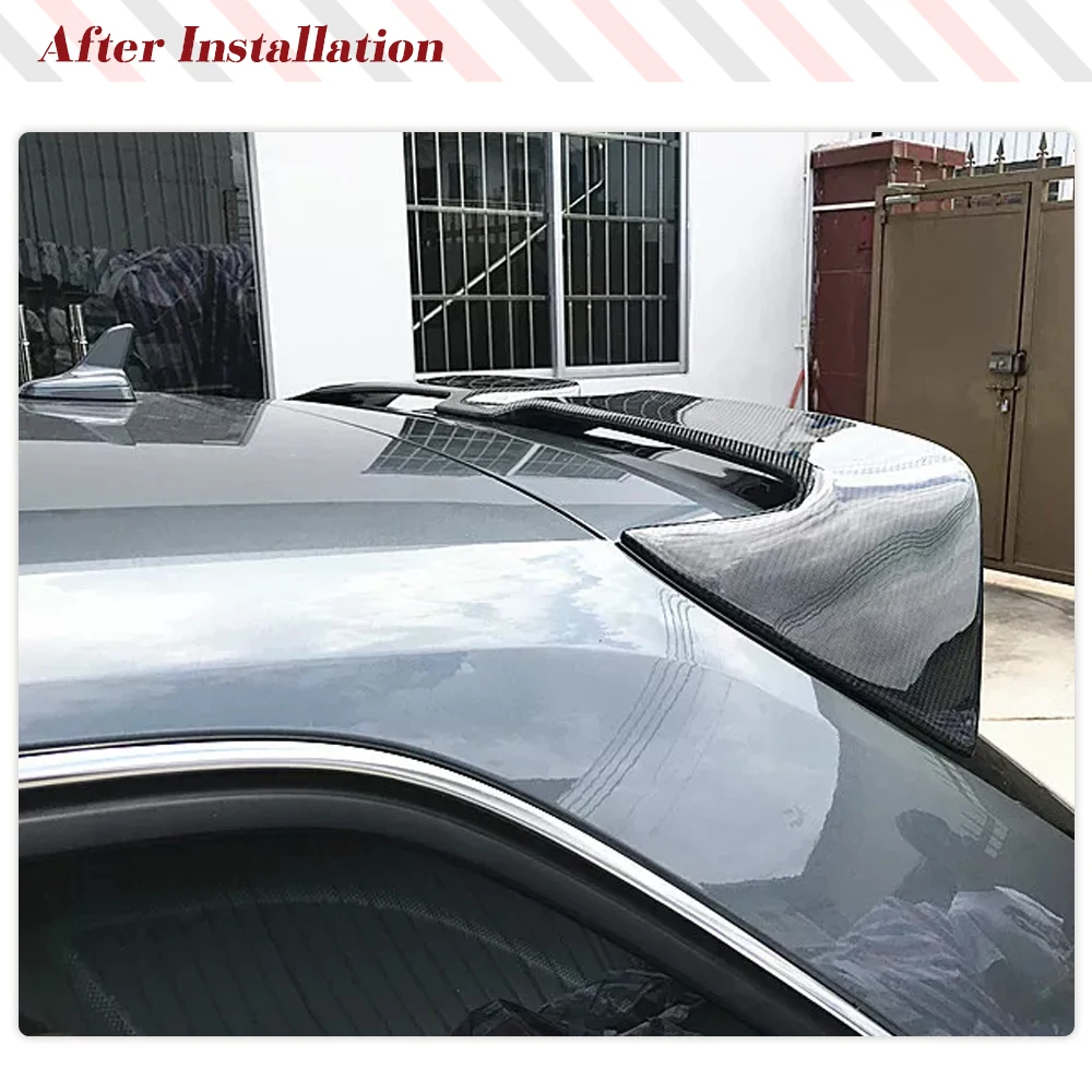 Rear Roof Spoiler Window Wings Real Carbon Fiber Lip for Audi S3 RS3 A3 Typ 8V Sline Hatchback 4 Door 2014 - 2018 Not fit 2 Door