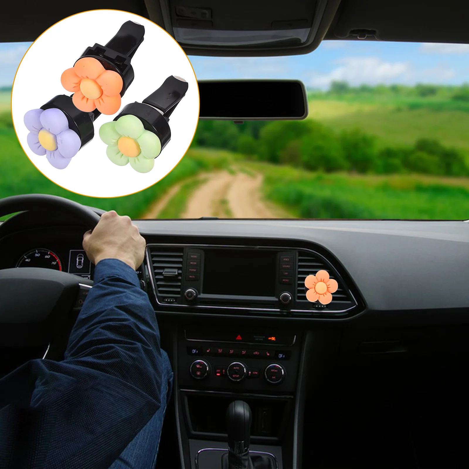 

3 шт. автомобильный освежитель воздуха на выходе ароматерапия украшения авто вентиляционные зажимы прочный диффузор смола