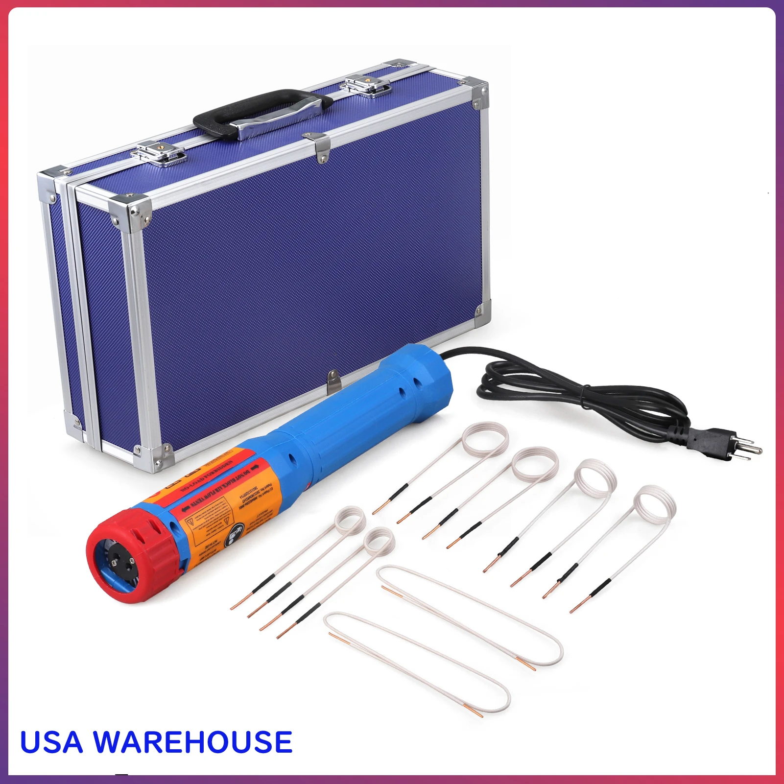 1100W Automotive Magnetic Induction Heater Kit – 8 Coils, 110V, Free Shipping
