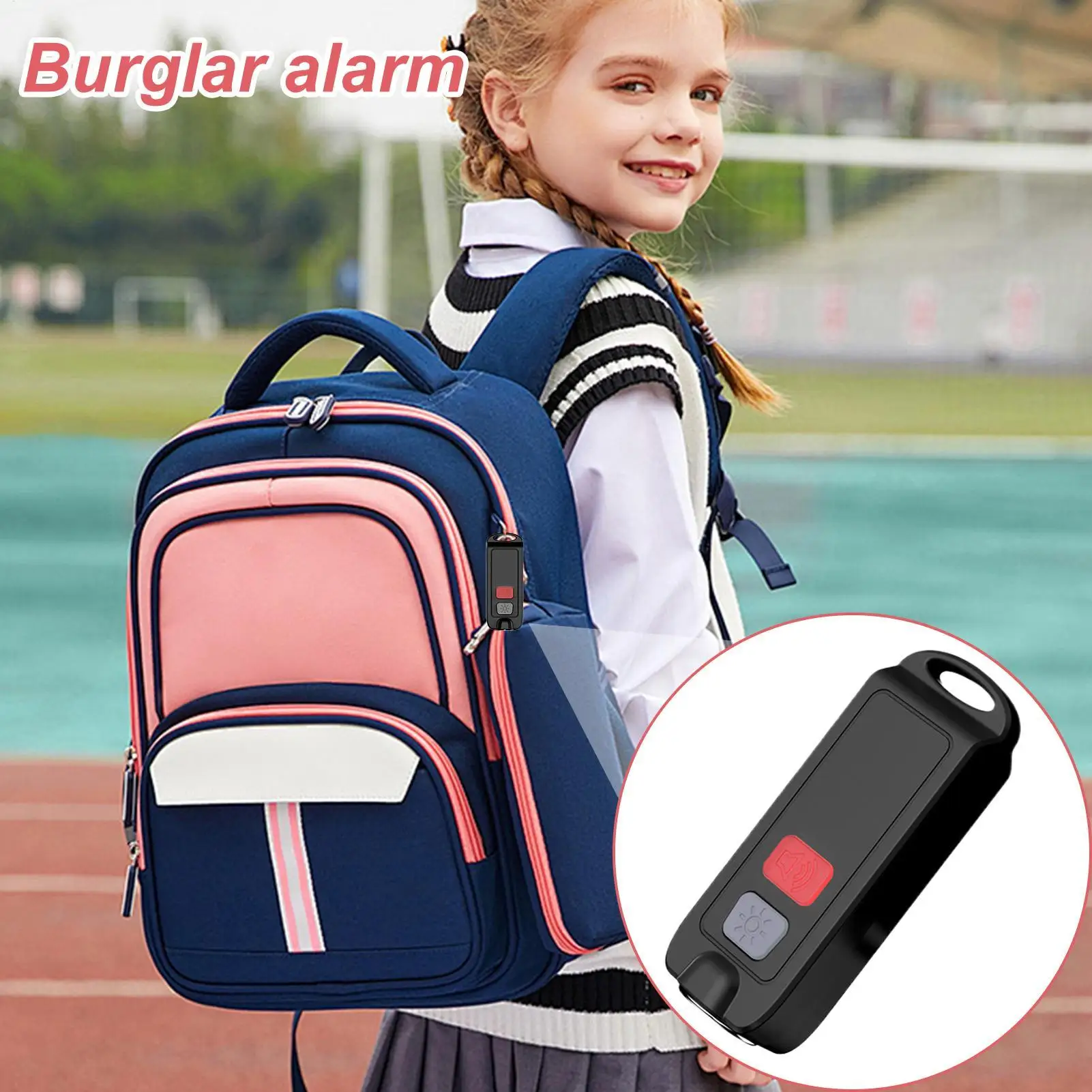 

Брелок-сигнализация, громкое звуковое оповещение со светодиодной подсветкой, сирена 130 дБ, водонепроницаемое перезаряжаемое портативное защитное устройство для прогулок в ночное время