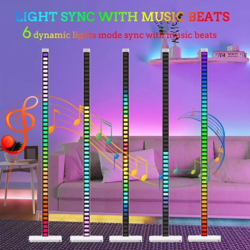 

Music Rhythm Lamp Voice Control Pickup LED Lamp Home Decor Corner Light Decorative Atmosphere Light for Living Room Party