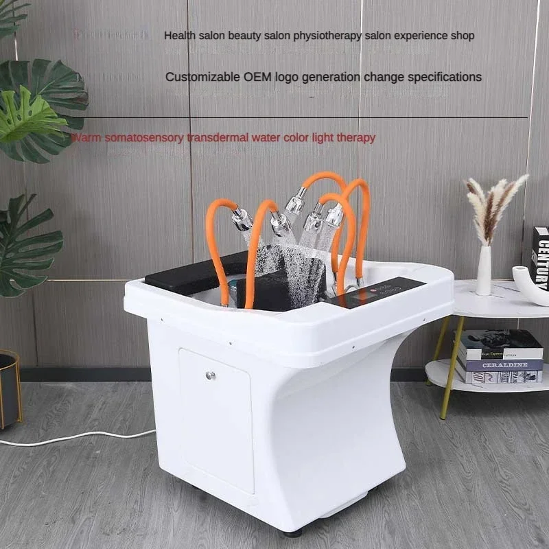 

Multifunctional head therapy instrument constant temperature phototherapy water circulation point rinse head basin shampoo bed