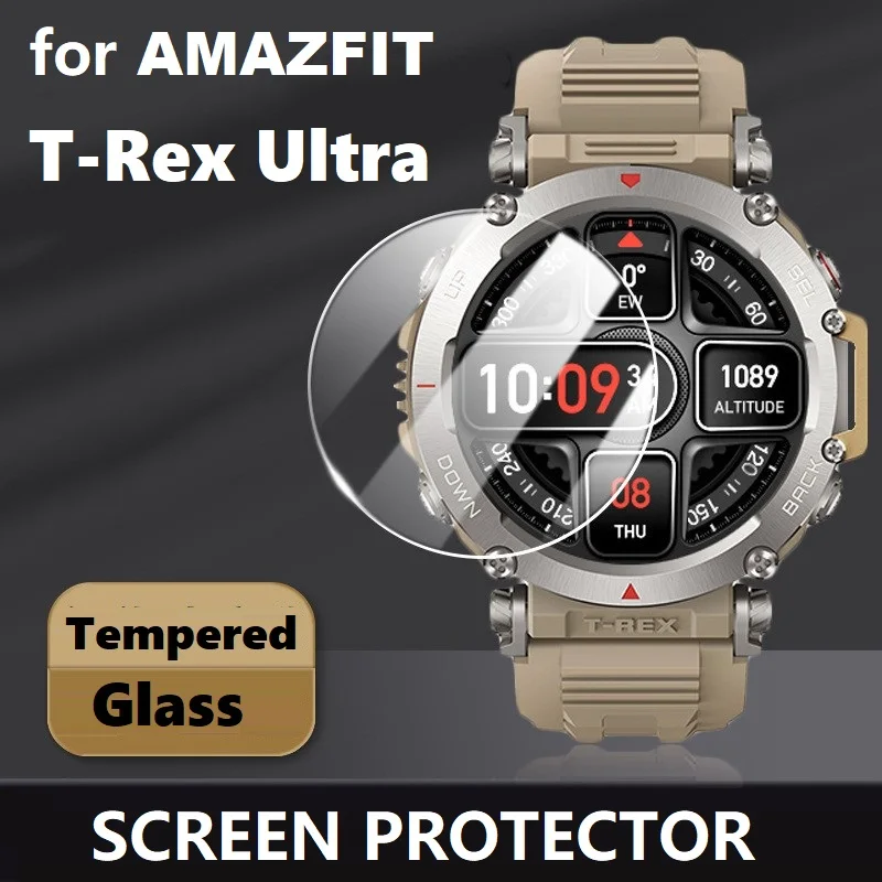 5PCS Smart Watch Screen Protector for Amazfit T-Rex Ultra Tempered Glass Anti-Scratch Protective Film