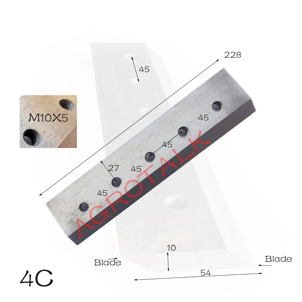 Wood chipper blade , please check the dimensions when start to make the order, have more choices