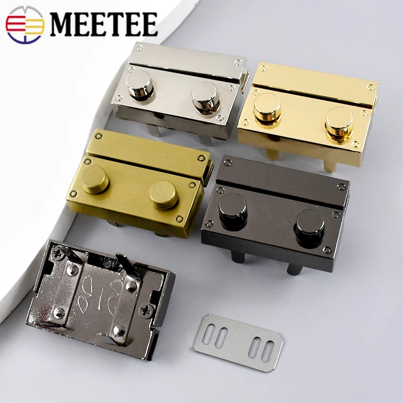 

2/5/10Pcs Meetee 27*41mm Metal Buckles Women's Handbag Twist Lock Bag Purse Decorative Closure Clasp Bags Hardware Accessories
